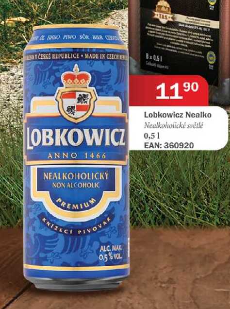 Lobkowicz Nealko Nealkoholické světlé 0,5l