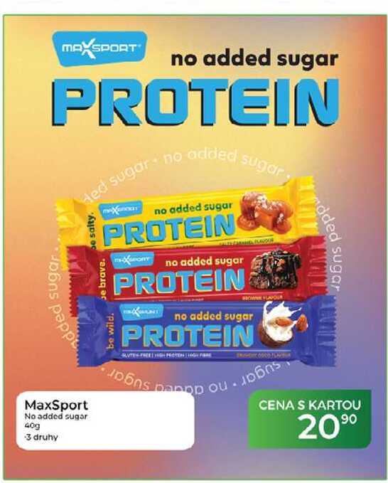 MaxSport No added sugar 40g