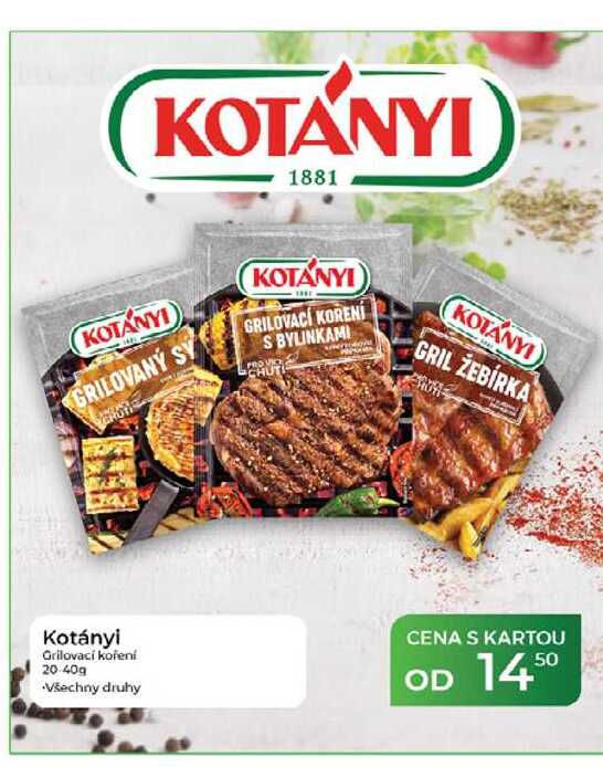 Kotányi Grilovací koření 20 - 40g 