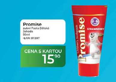Promise Pasta Dětská Jahoda 50ml