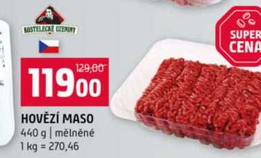 HOVĚZÍ MASO 440 g mělněné