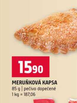 MERUŇKOVÁ KAPSA 85 g pečivo dopečené 