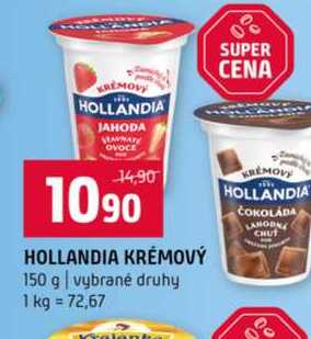 HOLLANDIA KRÉMOVÝ 150 g vybrané druhy