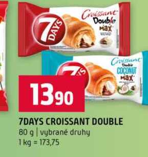 7DAYS CROISSANT DOUBLE 80 g vybrané druhy 