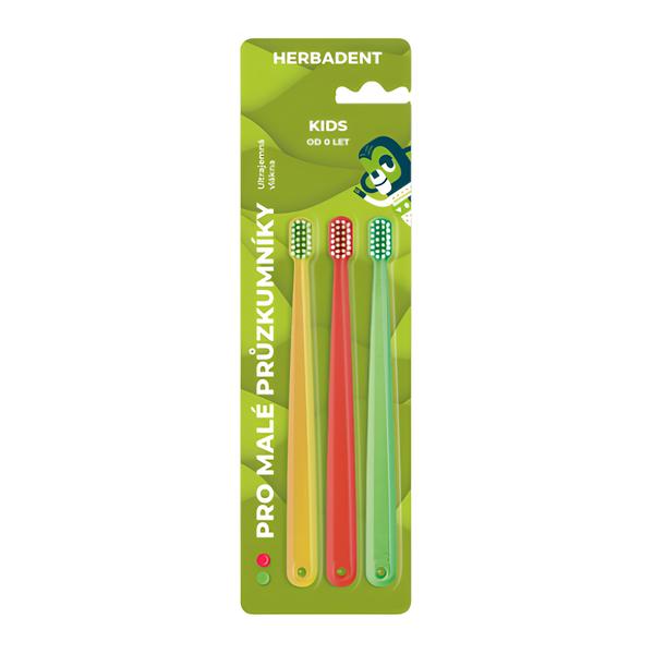 Herbadent Kids Zubní kartáčky s ultra jemnými vlákny