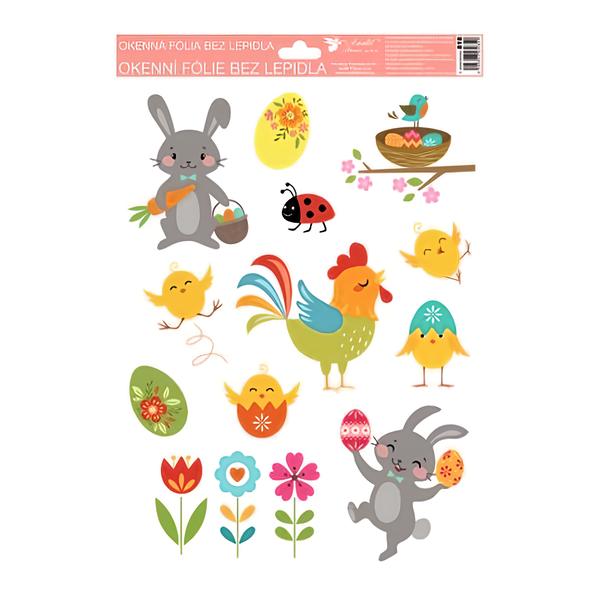 Anděl Přerov Okenní fólie 30x20 cm, Veselé Velikonoce, různé motivy