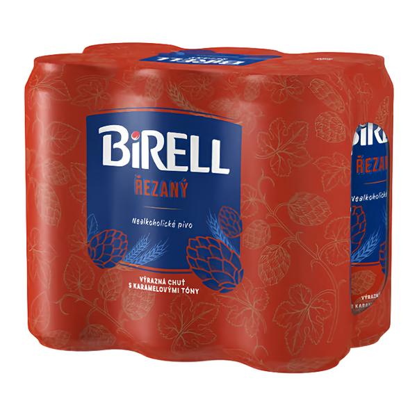 Birell Řezaný nealkoholické pivo 6x500ml plech