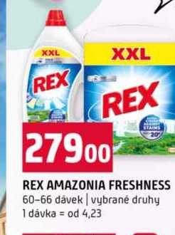 REX AMAZONIA FRESHNESS 60-66 dávek vybrané druhy 