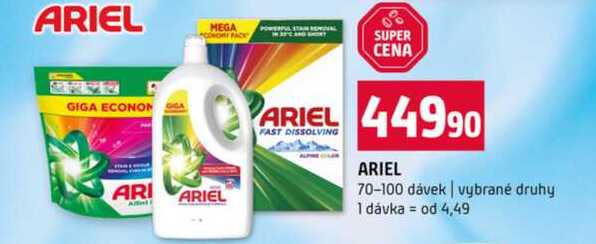 ARIEL 70-100 dávek vybrané druhy