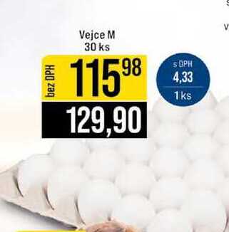 Vejce M 30 ks 