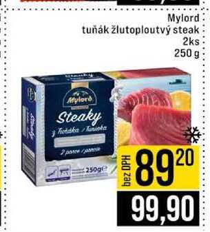 Mylord tuňák žlutoploutvý steak 2ks 250 g 