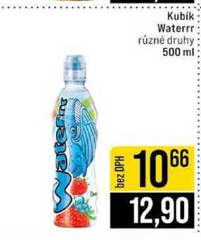 Kubík Waterrr různé druhy 500 ml 