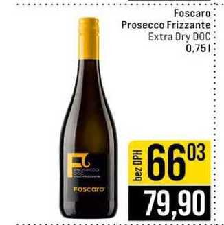 Foscaro Prosecco Frizzante Extra Dry DOC 0,75l