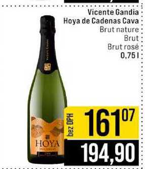 Vicente Gandia Hoya de Cadenas Cava Brut nature Brut Brut rosé 0,75l