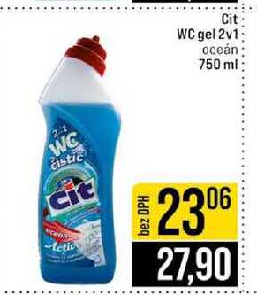 Cit WC gel 2v1 oceán 750 ml