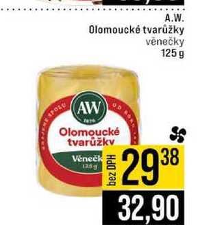 A.W. Olomoucké tvarůžky věnečky 125 g