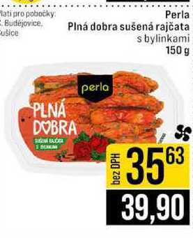 Perla Plná dobra sušená rajčata perla s bylinkami 150 g