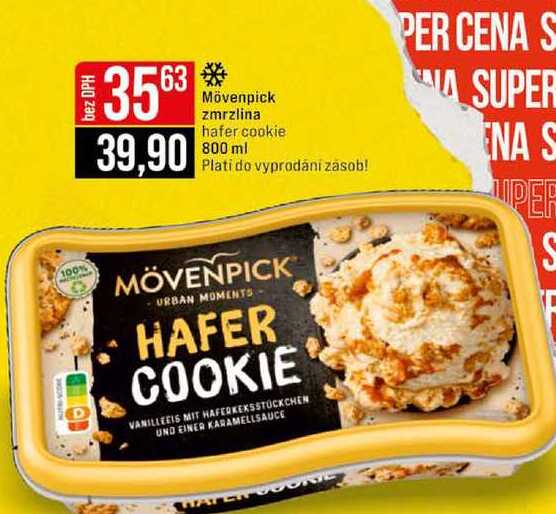 Mövenpick zmrzlina hafer cookie 800 ml 