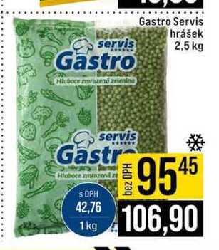 Gastro Servis hrášek 2,5 kg 