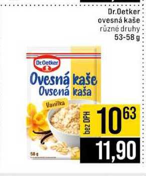 Dr Oetker Ovesná kaše různé druhy 53-58 g 