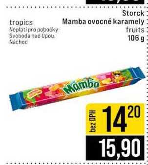 Storck Mamba ovocné karamely fruits 106 g
