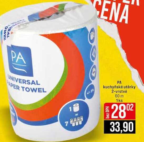 PA kuchyňské utěrky 2-vrstvé 60 m 1ks 