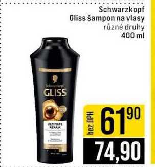 Schwarzkopf Gliss šampon na vlasy různé druhy 400 ml 