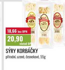 SÝRY KORBÁČKY 55g 