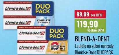 BLEND-A-DENT Lepidlo na zubní náhrady, DUOPACK