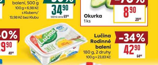 Lučina Rodinné balení 180 g