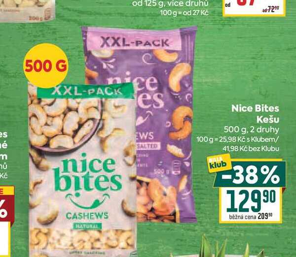 Nice Bites Kešu 500 g