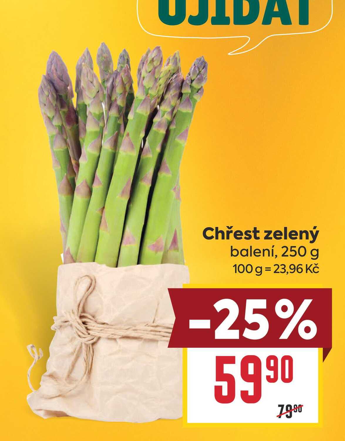 Chřest zelený balení, 250 g 
