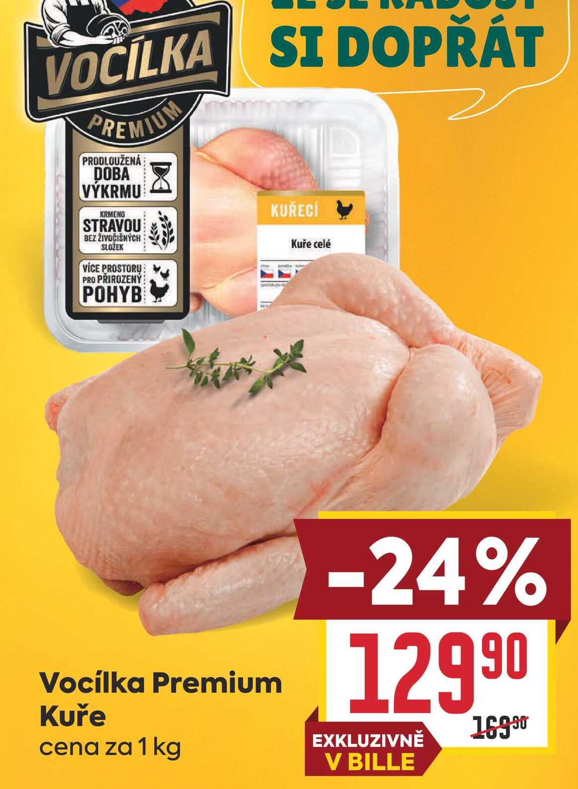 Vocílka Premium Kuře cena za 1 kg