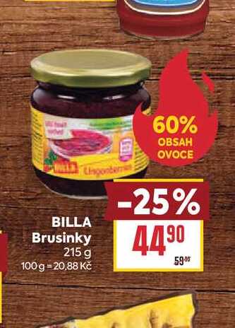 BILLA Brusinky 215 g 