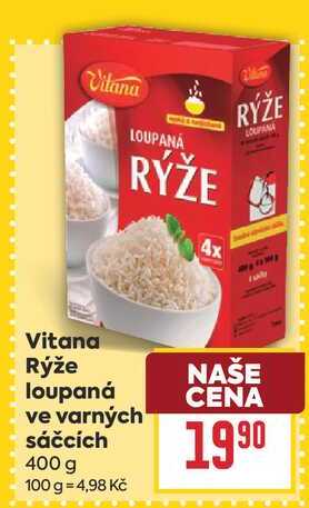 Vitana Rýže loupaná ve varných sáčcích 400 g