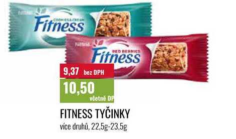 FITNESS TYČINKY 22,5g-23,5g 