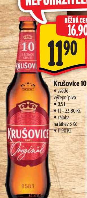 Krušovice 10 0,5 l