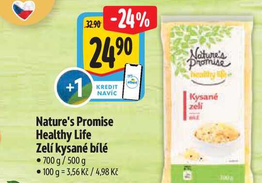 Nature's Promise Healthy Life Zelí kysané bílé 700 g/500 g