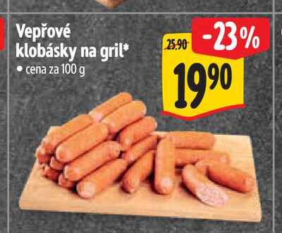 Vepřové klobásky na gril 100 g