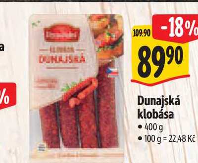 Dunajská klobása 400 g