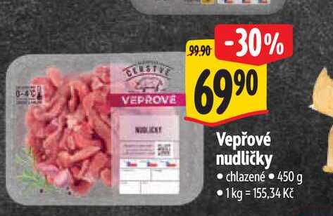   Vepřové nudličky 450 g
