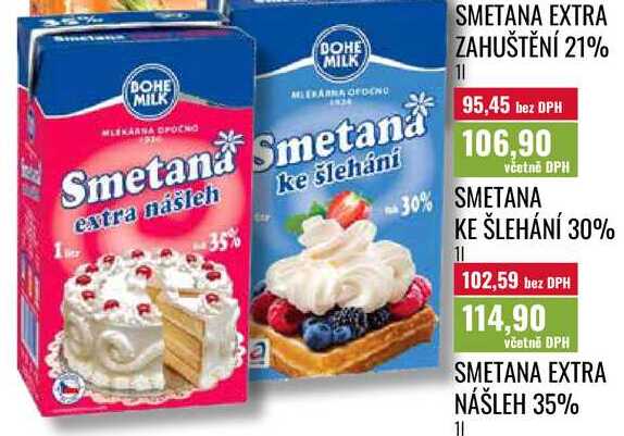 SMETANA EXTRA NÁŠLEH 35% 1l