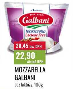 MOZZARELLA GALBANI bez laktózy, 100g 