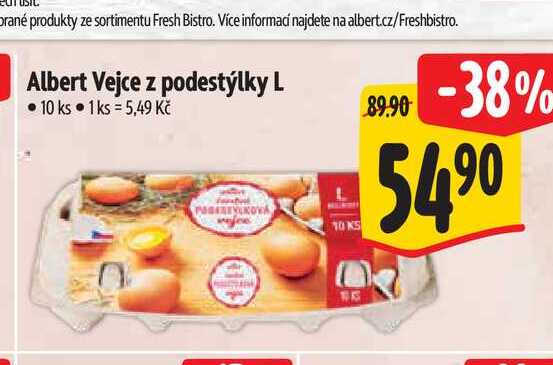 Albert Vejce z podestýlky L 10 ks