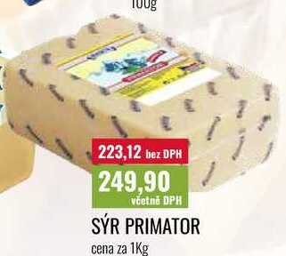 SÝR PRIMATOR cena za 1Kg 