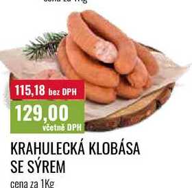 KRAHULECKÁ KLOBÁSA SE SYREM cena za 1Kg