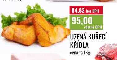 UZENÁ KUŘECÍ KŘÍDLA cena za 1Kg