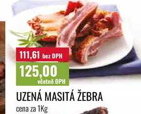 UZENÁ MASITÁ ŽEBRA cena za 1Kg