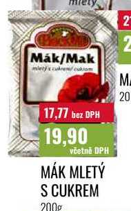 MÁK MLETÝ S CUKREM 200g 