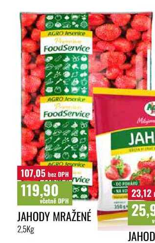 JAHODY MRAŽENÉ 2,5Kg